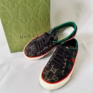 Gucci Black Denim Sneakers